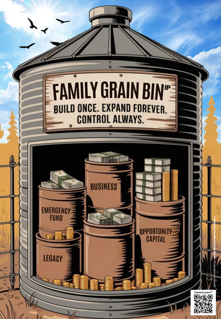 Th Family Grain Bin Financial Concept from Growing Your Own Capital Book Th Family Grain Bin Financial Concept from Growing Your Own Capital Book