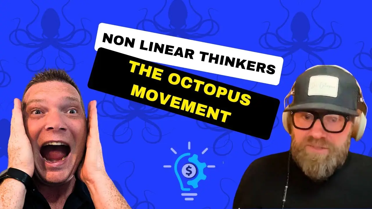 Perry Knoppert and Richard Canfield discussing the journey from homelessness to building the Octopus Movement